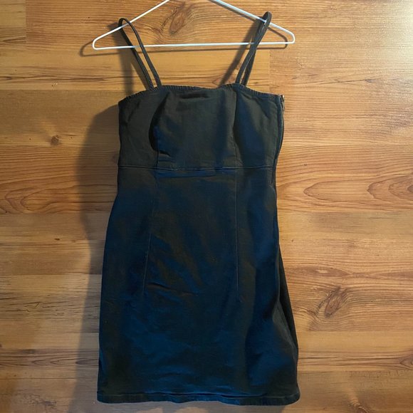 Black Denim Dress XS - Zara - Picture 1 of 7